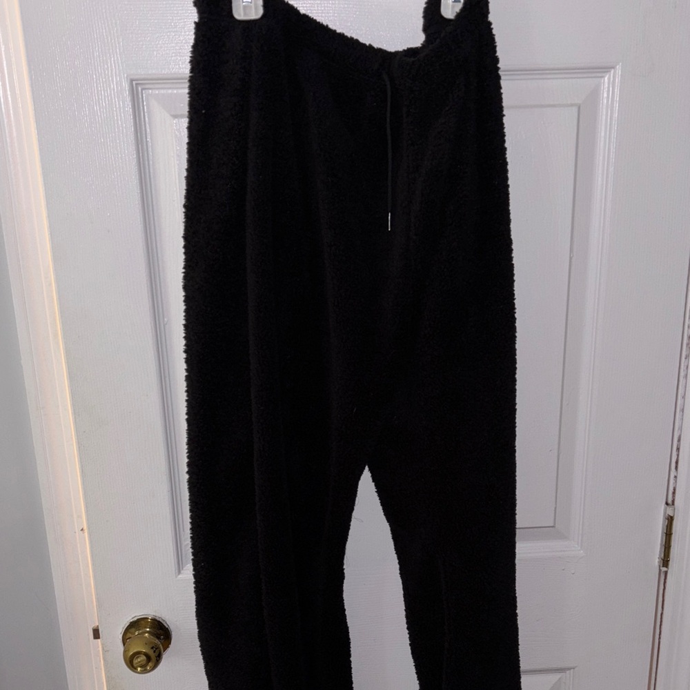 Cozy Black Fleece Pants